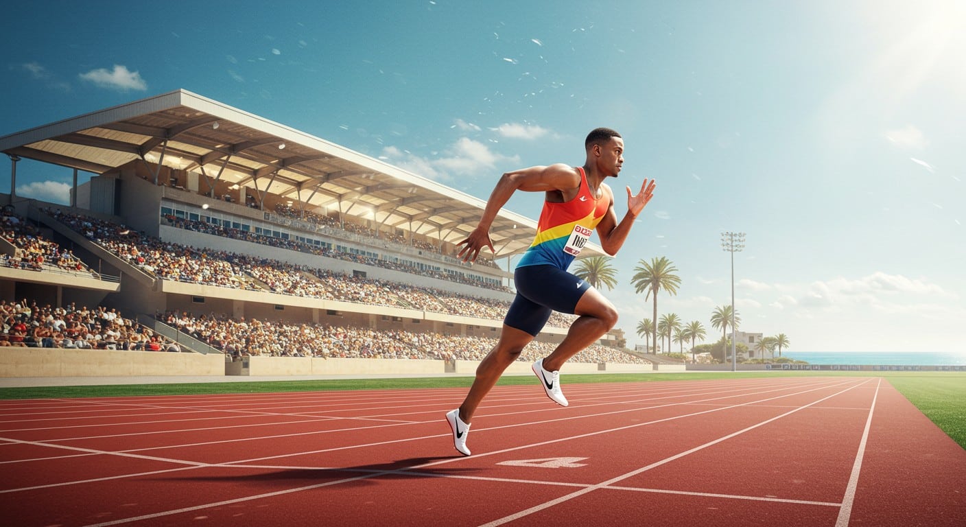 Noah Lyles, star du 100m, revient à Monaco après une blessure. Prêt à briller sur 200m en Ligue de Diamant ? Découvrez son parcours et ses défis !