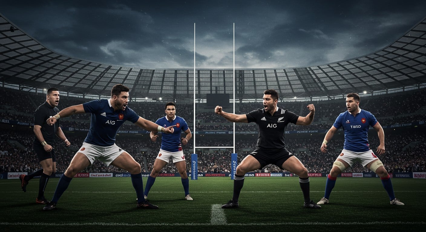 Le XV de France défie les All Blacks en tournée d'été ! Découvrez les moments forts, la compo et les enjeux de ce test-match épique.