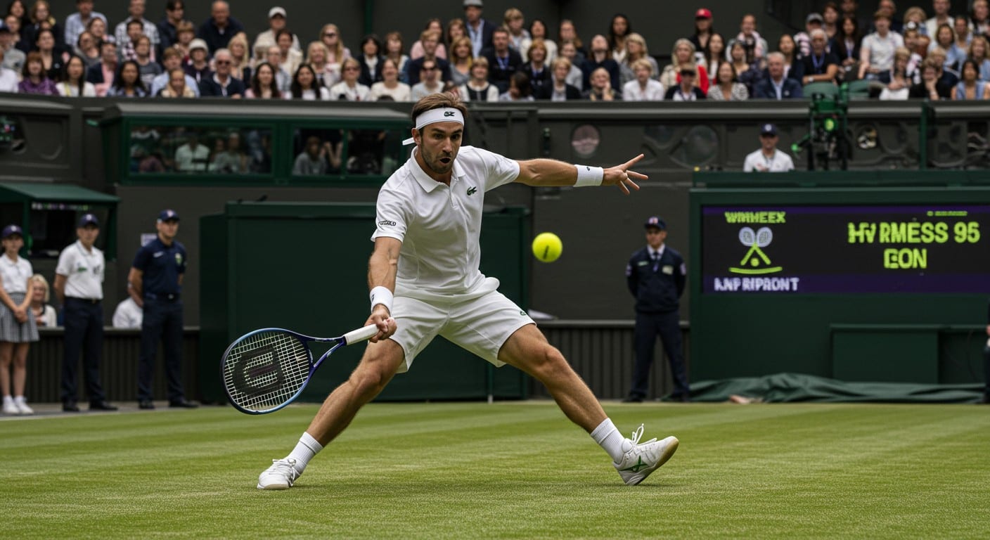 Découvrez comment Novak Djokovic, à 38 ans, domine Wimbledon 2025 avec un jeu époustouflant. Un point légendaire face à Kecmanovic et ses ambitions pour le titre.