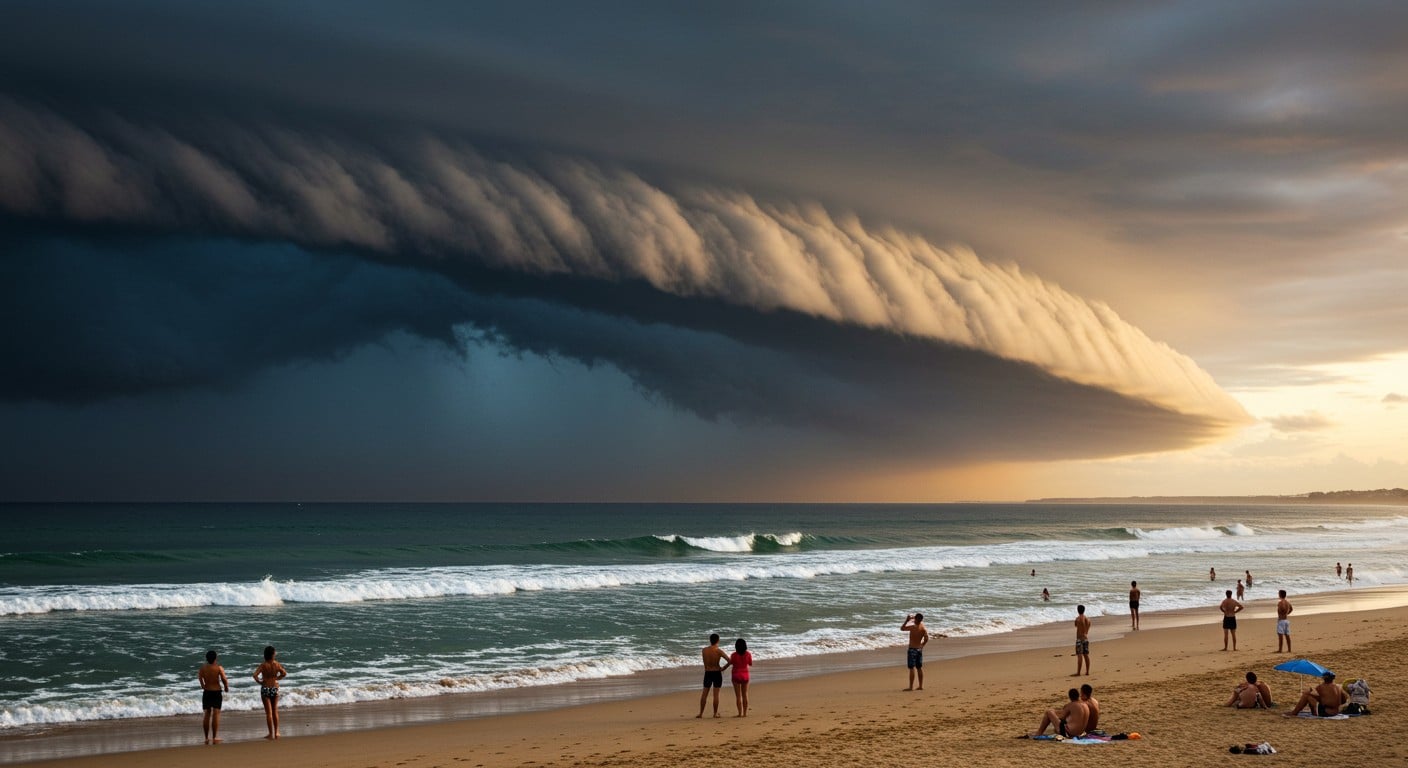 Un nuage rouleau, semblable à un tsunami, a semé la panique au Portugal. Découvrez ce phénomène météo rare, ses causes et son impact saisissant.