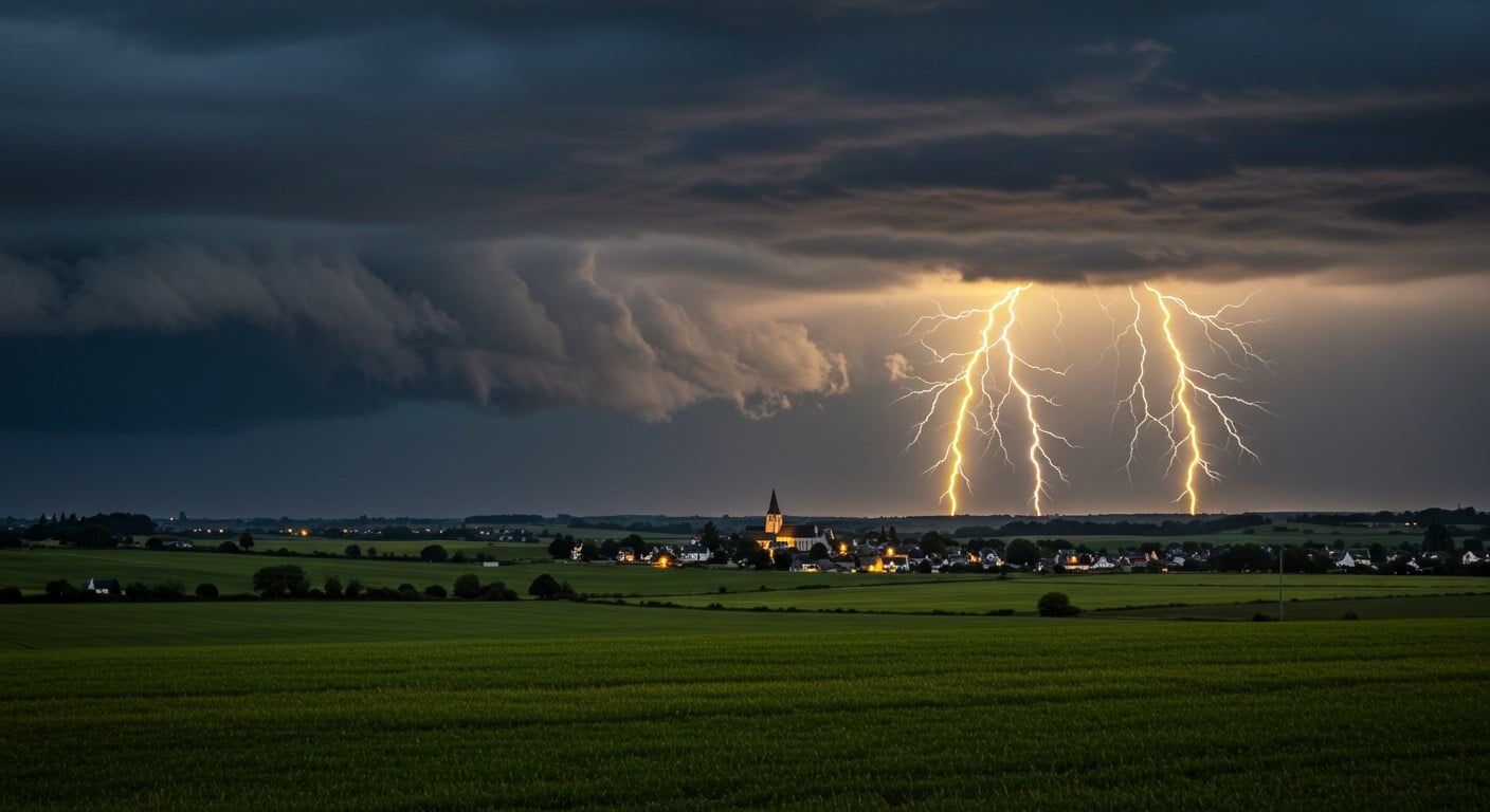 Orages violents en France : La Manche, le Calvados et l’Ille-et-Vilaine en vigilance orange. Découvrez les impacts et conseils pour rester en sécurité.