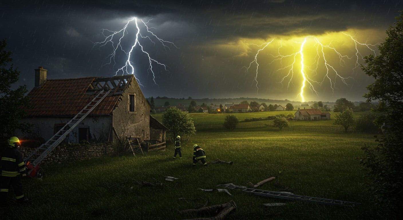 Orages violents en Saône-et-Loire : un mort, un blessé grave. Découvrez les impacts, les interventions des secours et les précautions à prendre. Cliquez pour en savoir plus.