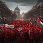 Paris : Une Ligne Rouge Humaine Contre la Violence à Gaza