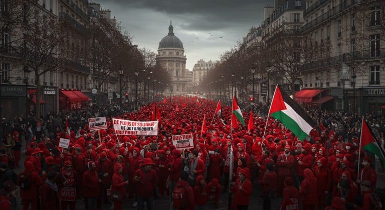 Paris : Une Ligne Rouge Humaine Contre la Violence à Gaza