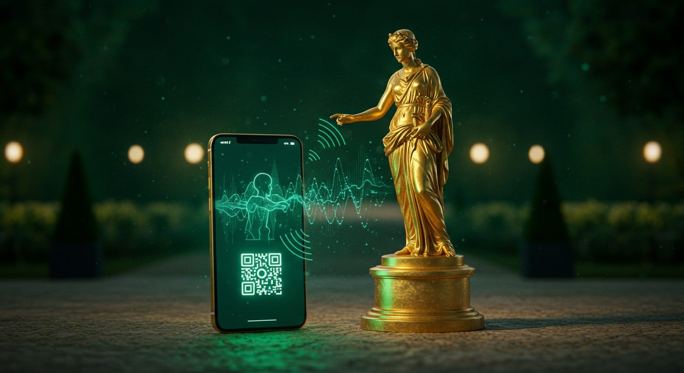 Découvrez comment l'IA donne vie aux sculptures du château de Versailles. Dialoguez avec elles via QR codes pour une expérience unique !