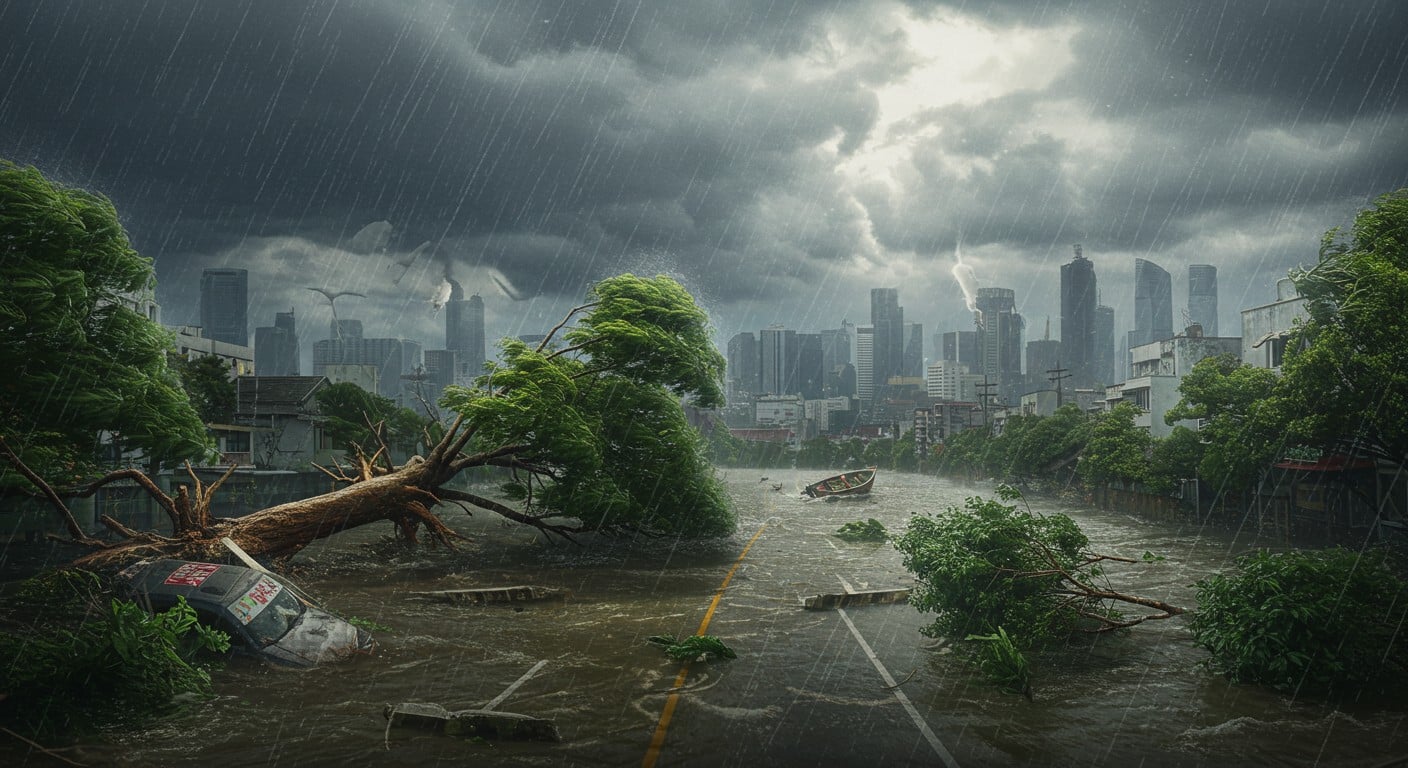 Pluies torrentielles, typhons et inondations frappent l’Asie. Découvrez l’impact dévastateur en Corée du Sud, au Viêt Nam et à Hong Kong.