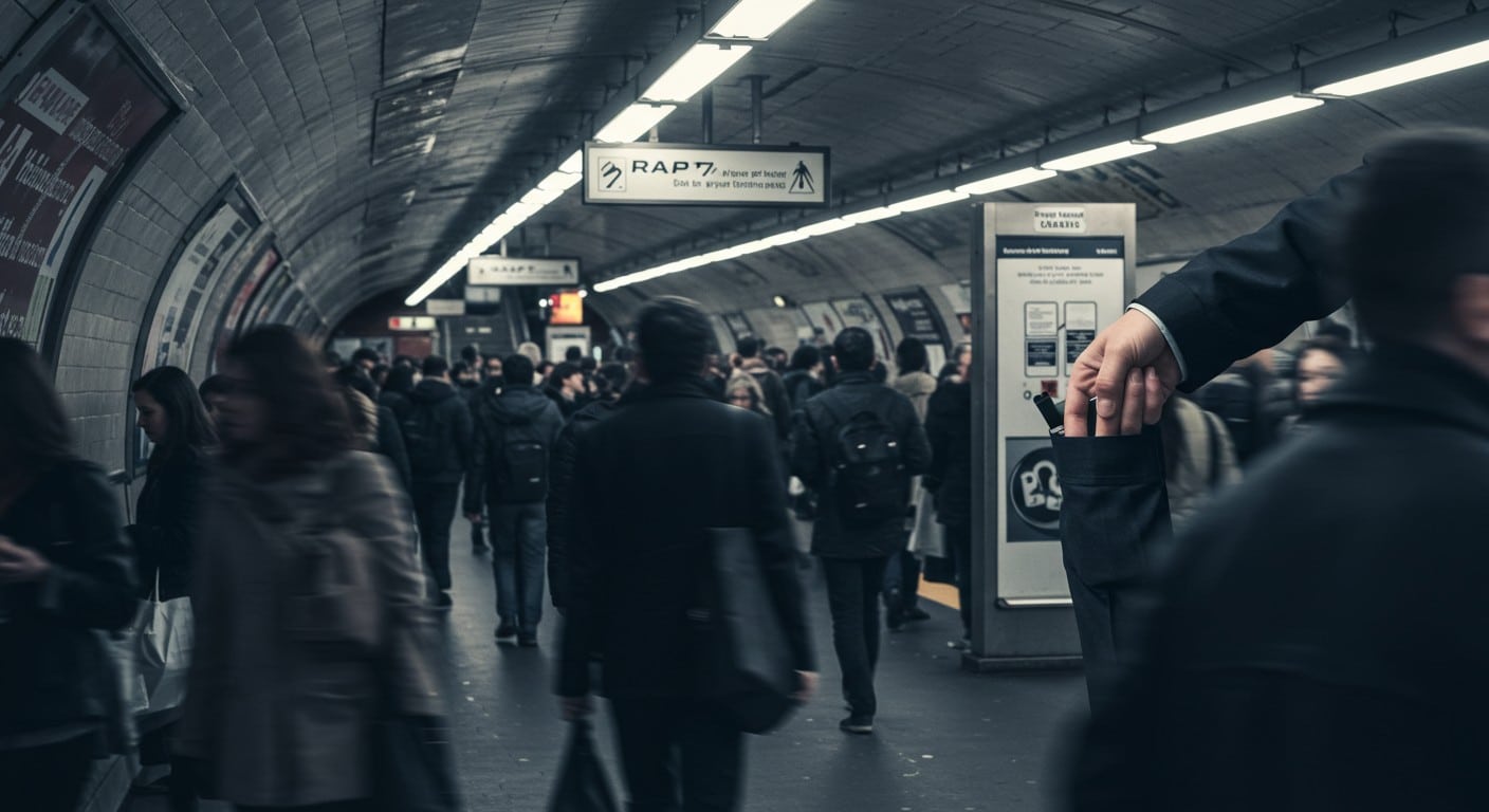 Découvrez comment des pickpockets opèrent dans le métro parisien. Un réseau structuré ou des actes isolés ? Plongez dans cette enquête captivante.