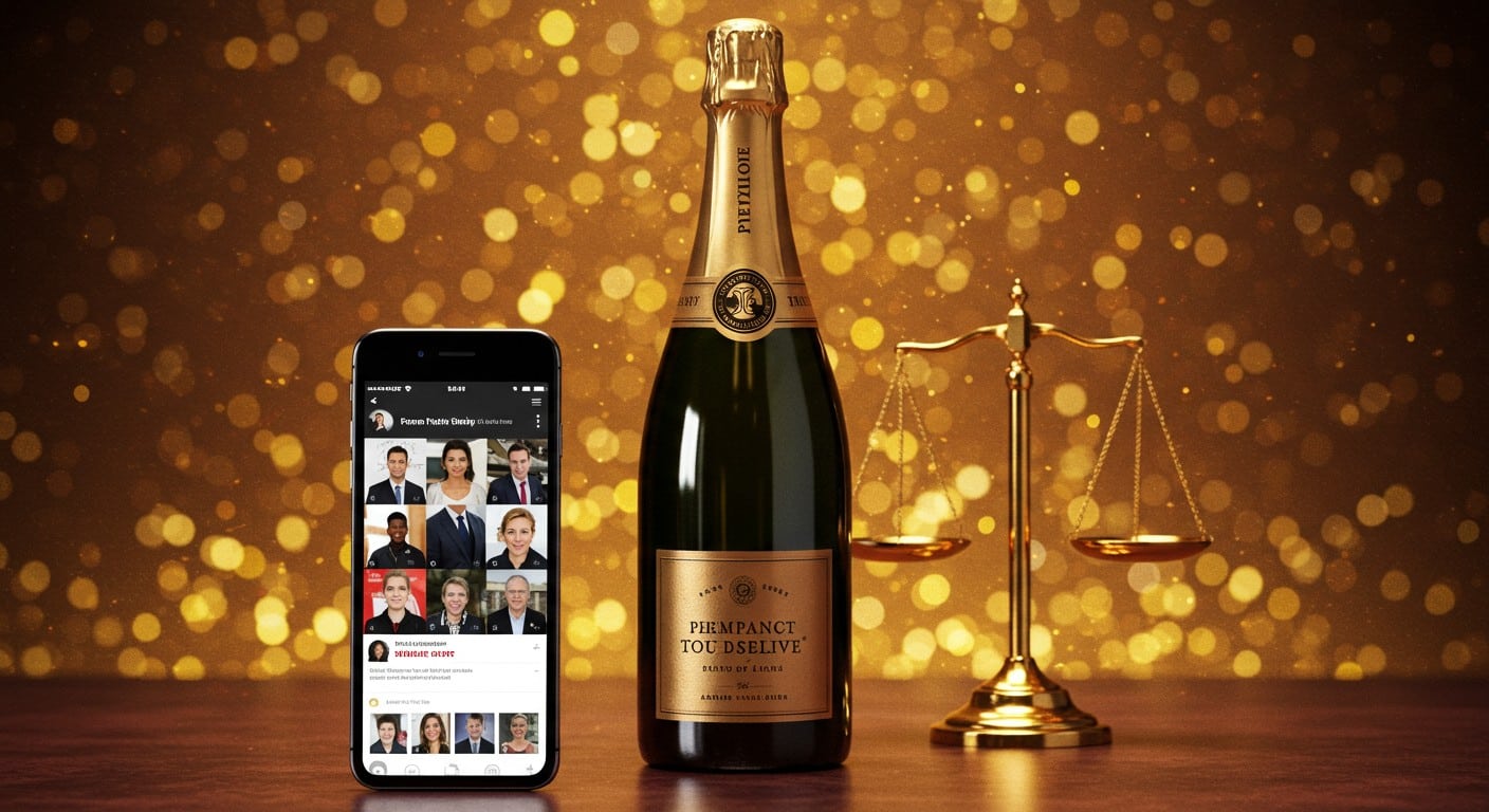 Une influenceuse visée par une plainte pour pub illégale de vin pétillant. Découvrez l'impact des réseaux sociaux sur la loi et la santé publique.