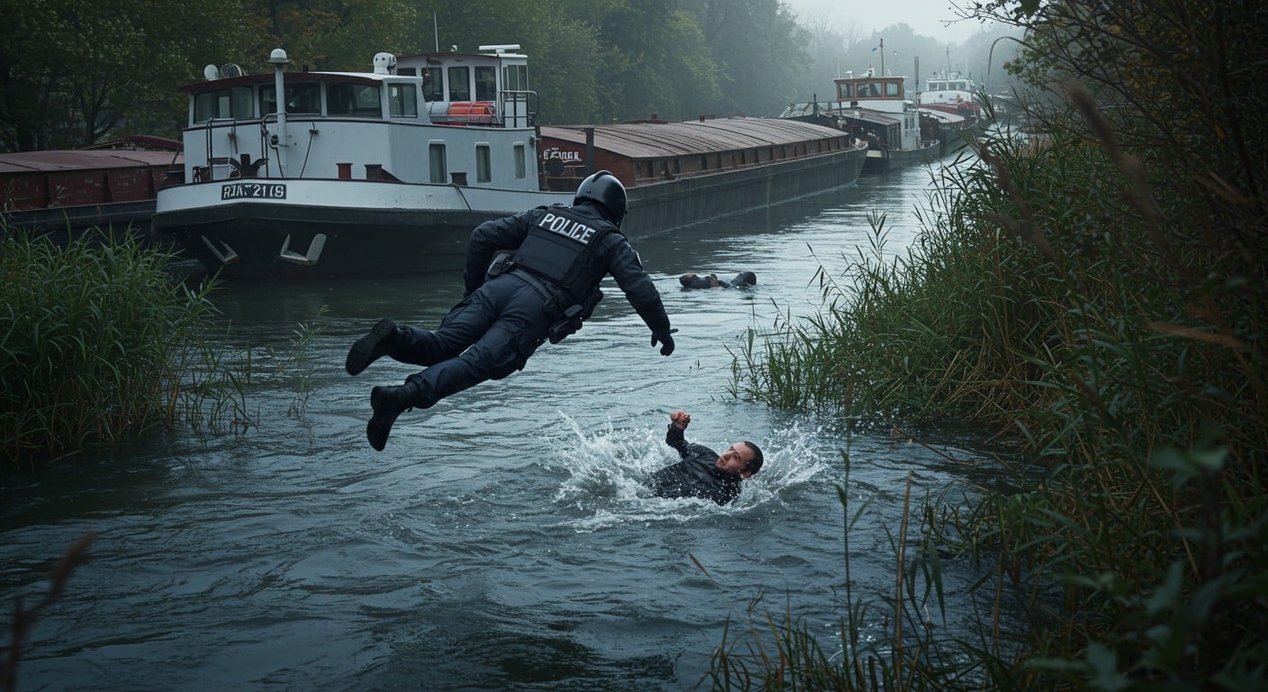 Un policier plonge dans la Seine pour sauver un fuyard en détresse. Découvrez cette intervention héroïque et ses implications à Argenteuil.