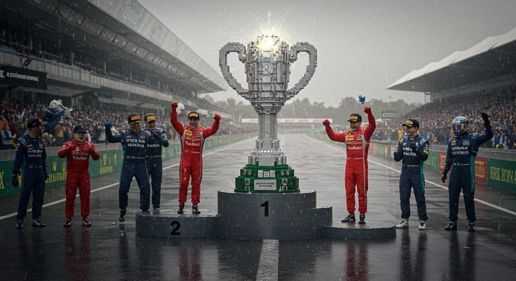 Pourquoi Lando Norris Brandit un Trophée Lego à Silverstone