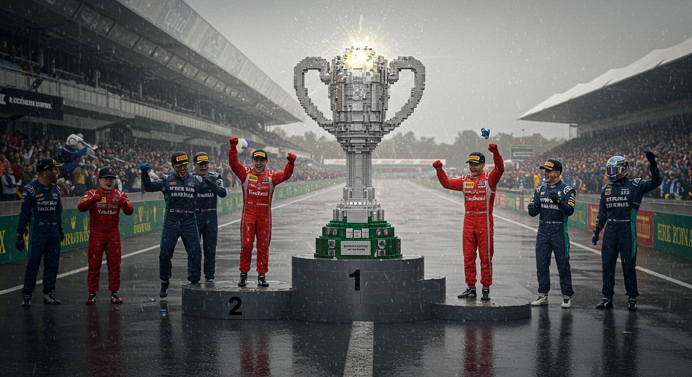 Lando Norris remporte le GP de Grande-Bretagne avec un trophée Lego unique. Découvrez pourquoi ce choix original marque l’histoire de la Formule 1.