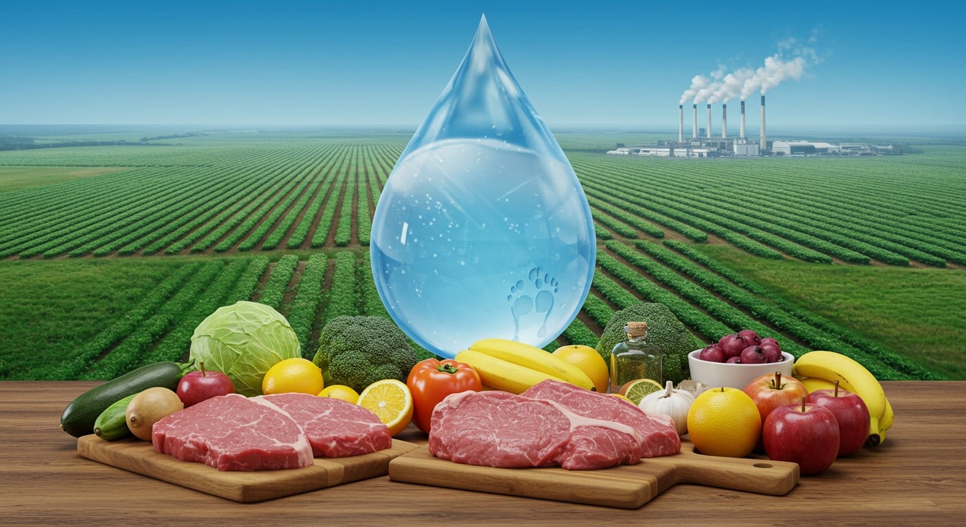 Découvrez comment viandes, fruits et vêtements cachent une consommation d’eau invisible de 250 litres par jour. Un enjeu écologique majeur à comprendre !