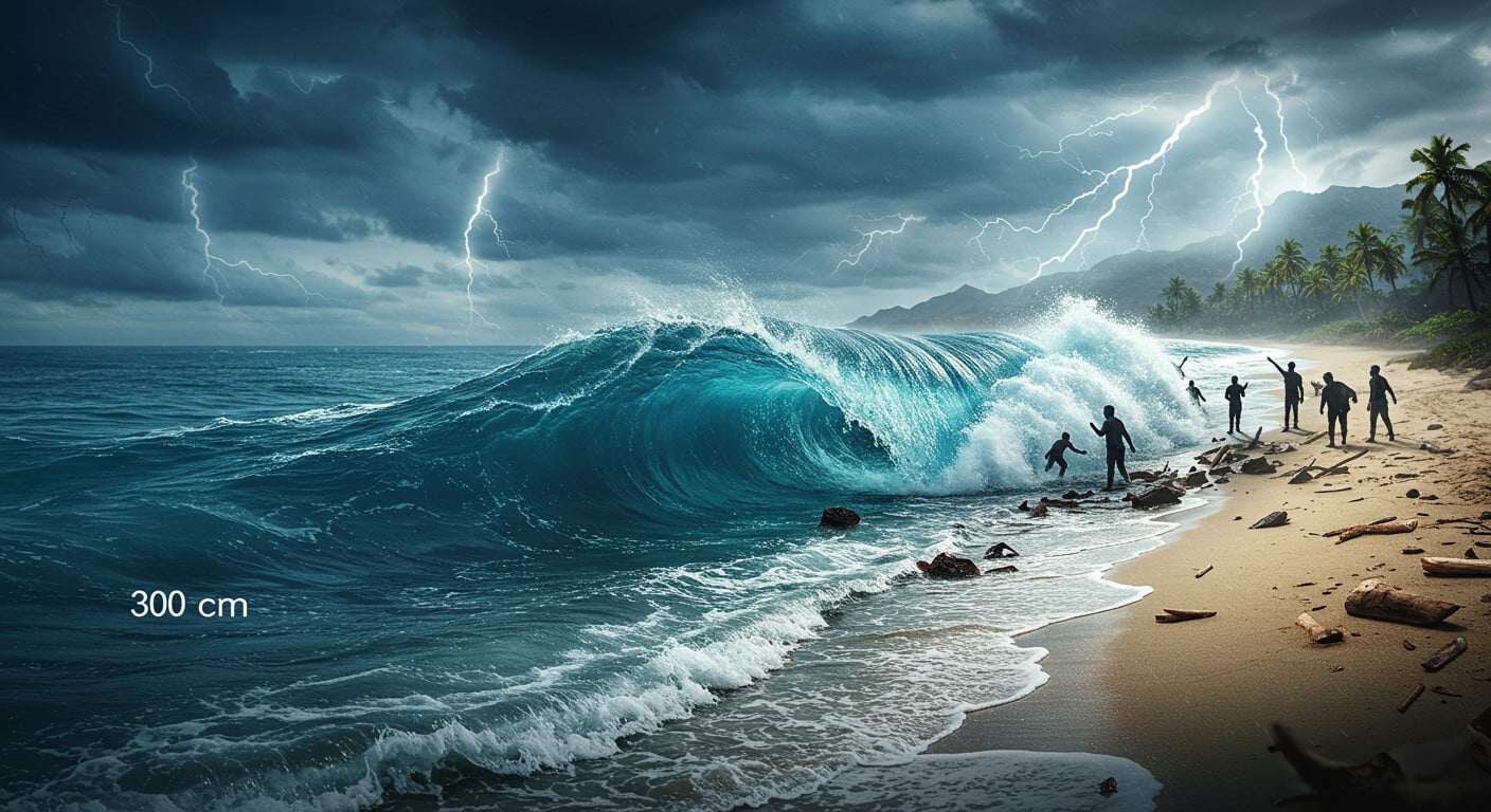 Un tsunami de 30 cm peut tuer ! Découvrez pourquoi ces vagues, même petites, sont dangereuses, leurs impacts et comment s’en protéger.