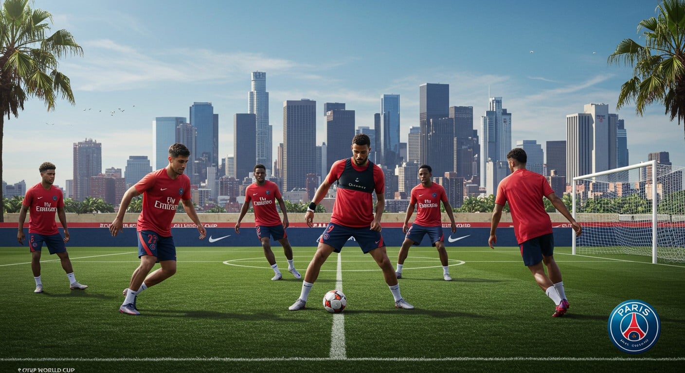 Vivez le périple du PSG aux USA pour la Coupe du Monde des Clubs 2025 : entraînements, défis et finale face à Chelsea. Une aventure unique !