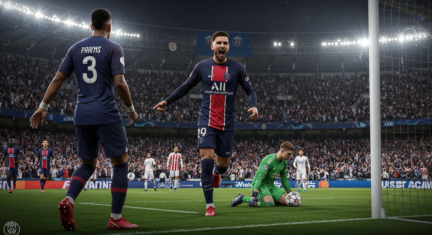 Le PSG écrase le Real Madrid en demi-finale de la Coupe du monde des clubs 2025 avec un doublé de Ruiz et un but de Dembélé. Revivez ce match explosif !