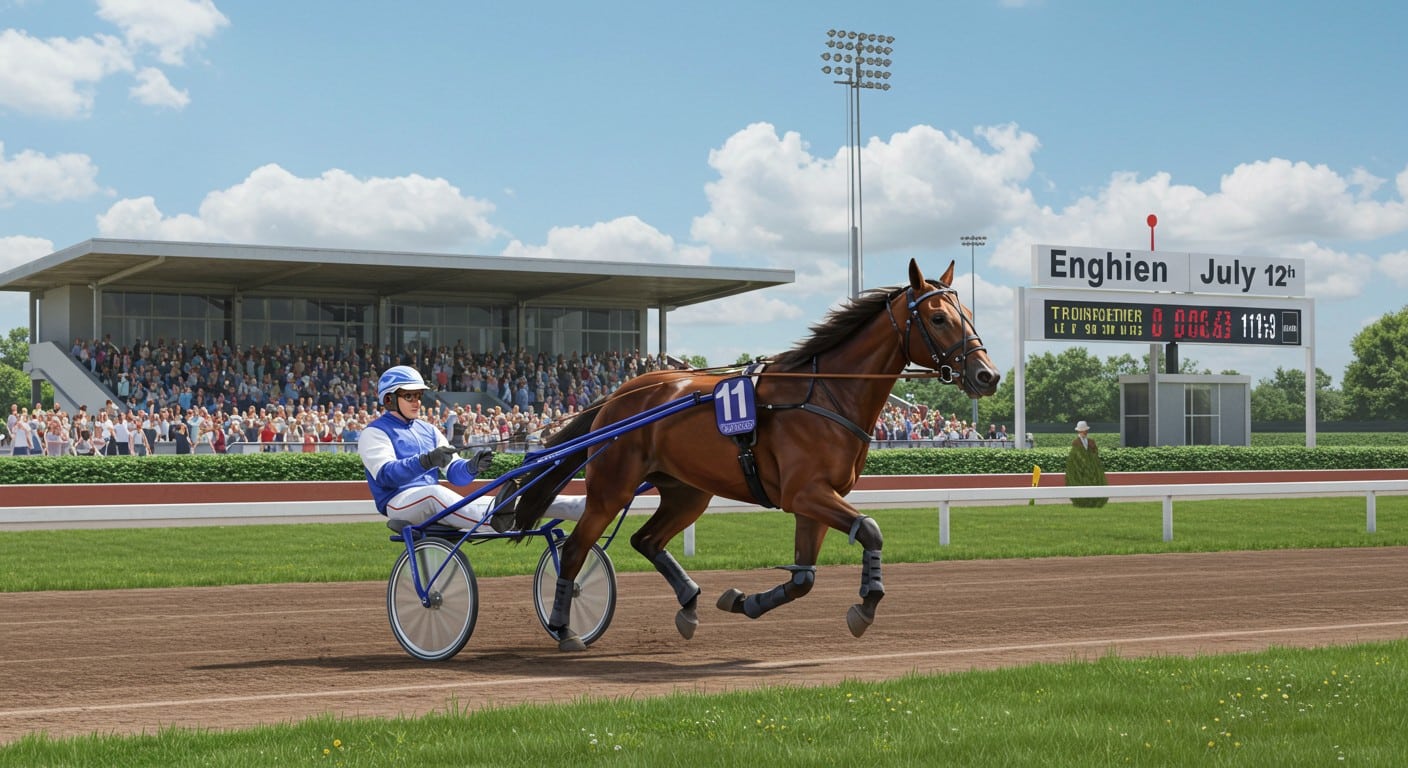 Gabriele Gelormini vise la victoire à Enghien avec Jidéo Street et Hohneck. Découvrez ses ambitions et chances dans le Quinté du 12 juillet.