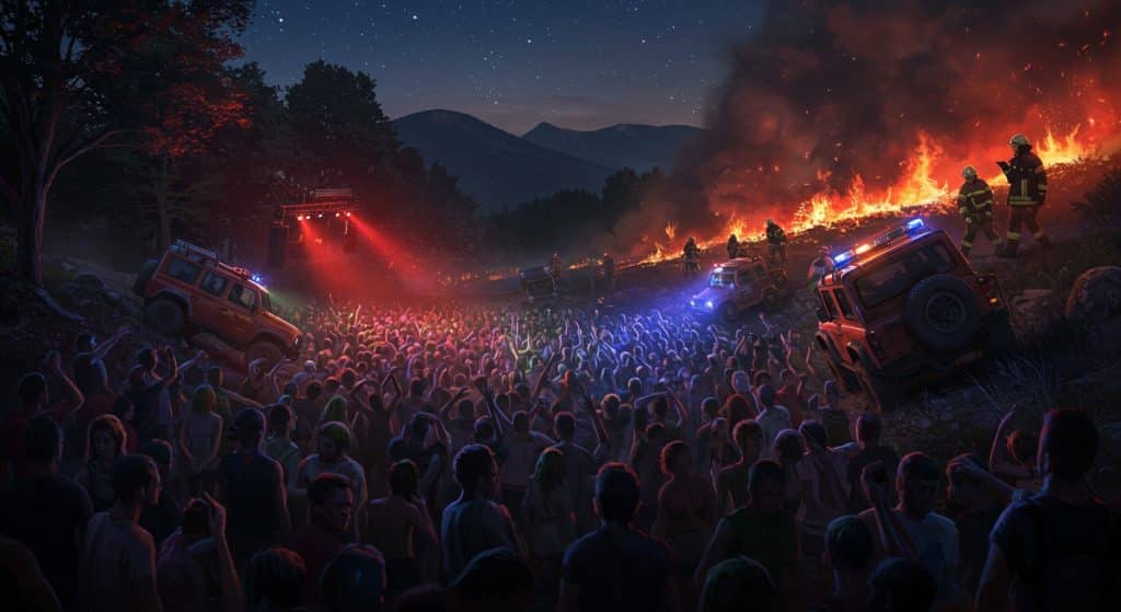 Rave-Party Illégale en Lozère : 12 000 Fêtards Malgré un Drame