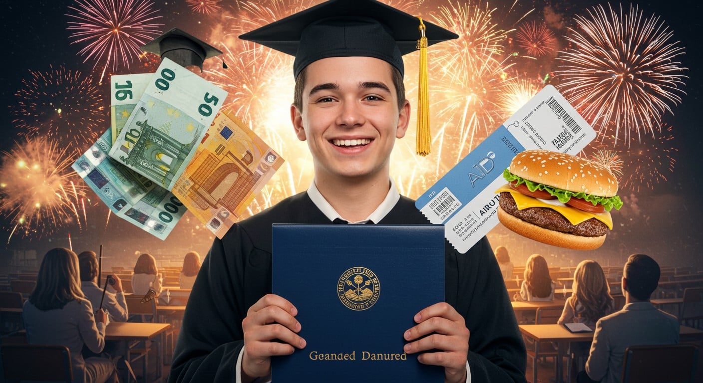 Décrochez des primes, repas gratuits et cadeaux grâce à votre bac 2025 ! Découvrez les offres pour les bacheliers, avec ou sans mention.