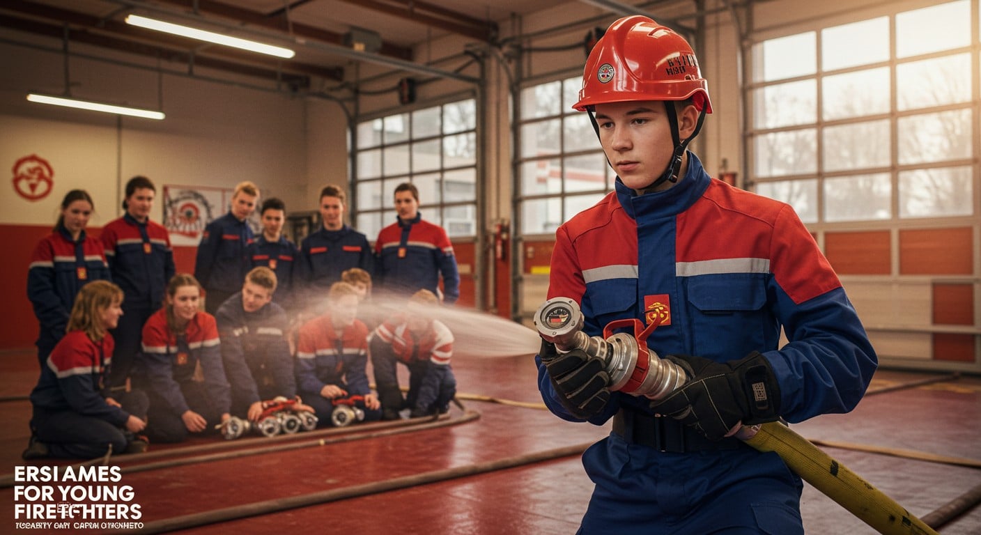 Rémi, 16 ans, partage sa passion de jeune sapeur-pompier à l’Erasmus des JSP à Lognes, un tremplin vers son rêve de devenir pompier de Paris.