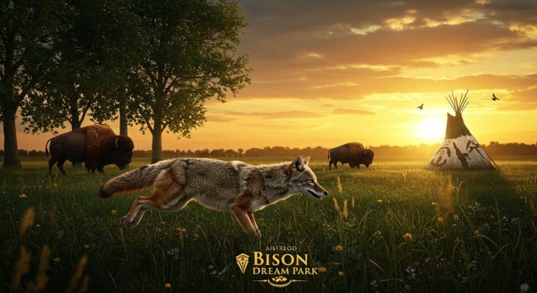 Rêve de Bisons : Coyotes et Faune Sauvage à Muchedent