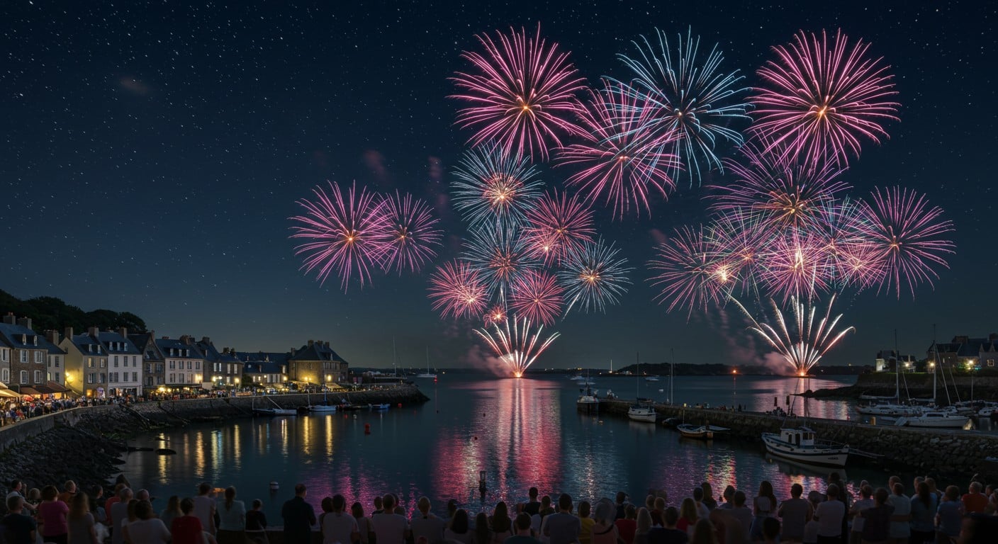 Un feu d’artifice décevant à Roscoff le 14 juillet ? Découvrez pourquoi la ville a tiré le mauvais spectacle et comment elle compte se rattraper !