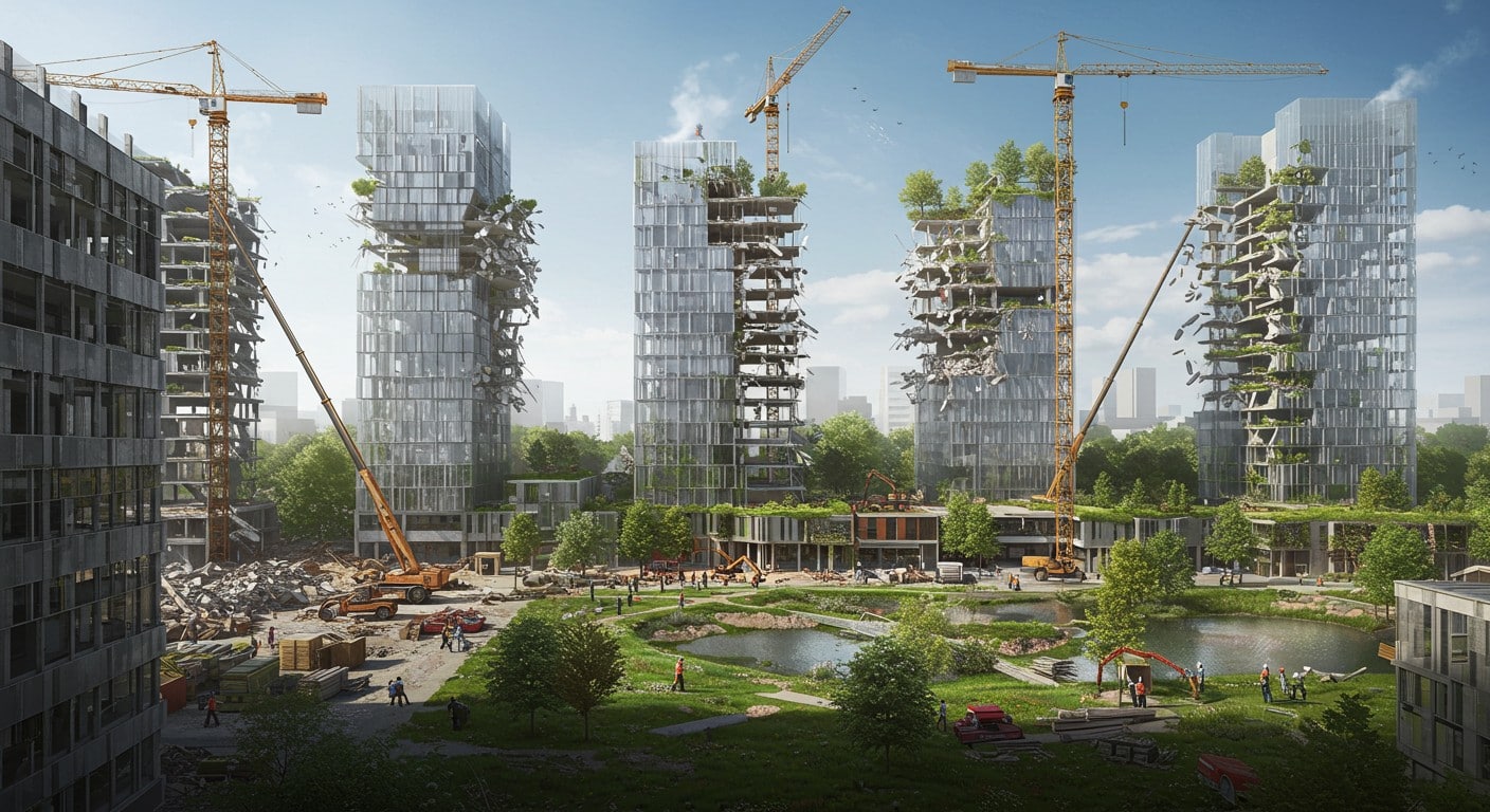 Rouen dit adieu aux tours verre-acier dangereuses pour un écoquartier moderne. Découvrez Blossom Park, un projet durable qui redessine la ville !