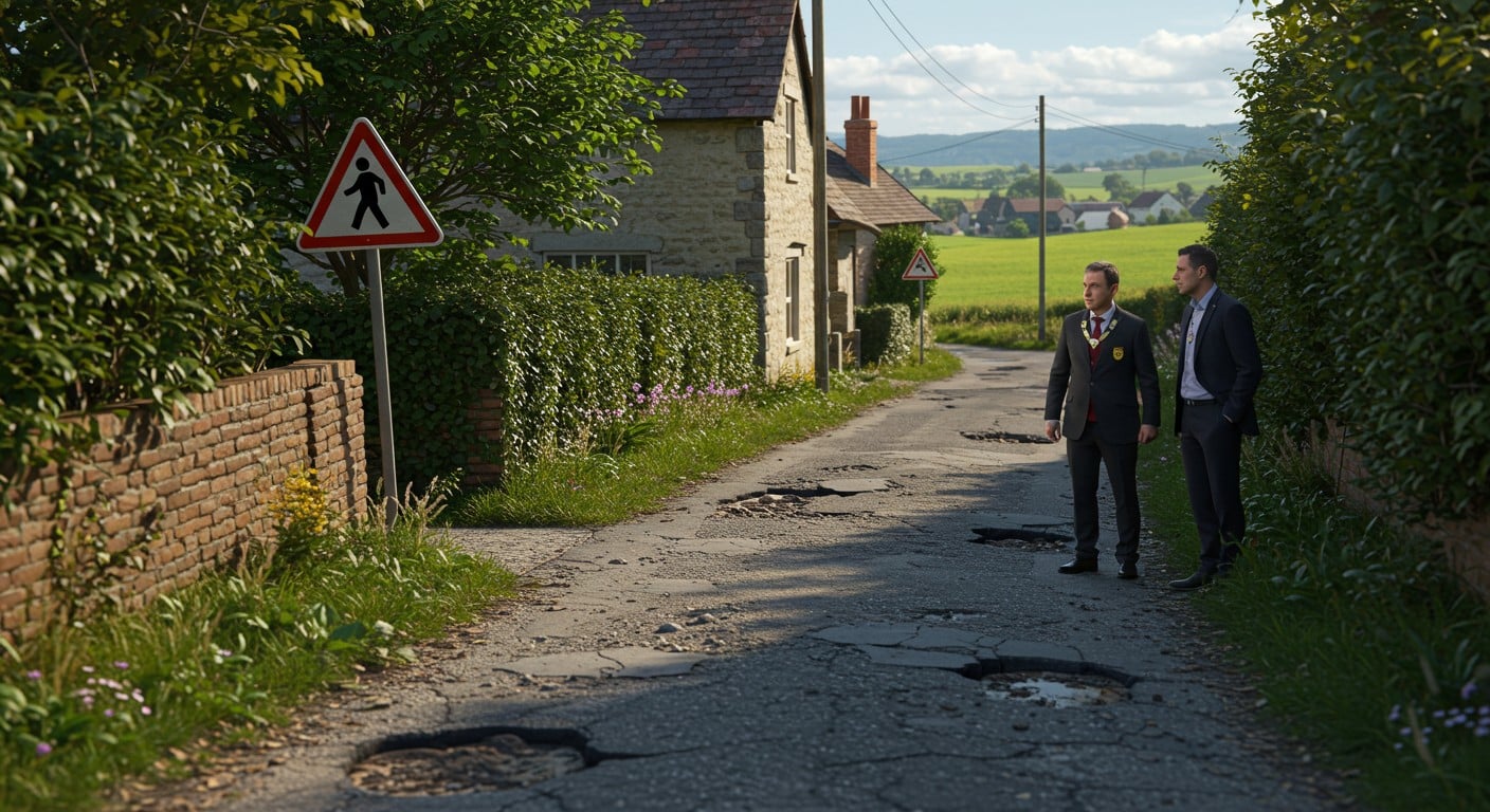 Comment les villages financent-ils la réfection des routes ? Découvrez les défis des maires face à des budgets serrés et des routes dangereuses.