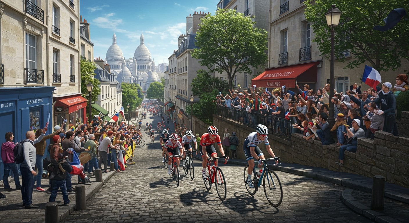 Un an après les JO, la rue Lepic vibrera pour le Tour de France 2025. Découvrez pourquoi cette montée mythique fascine cyclistes et spectateurs.