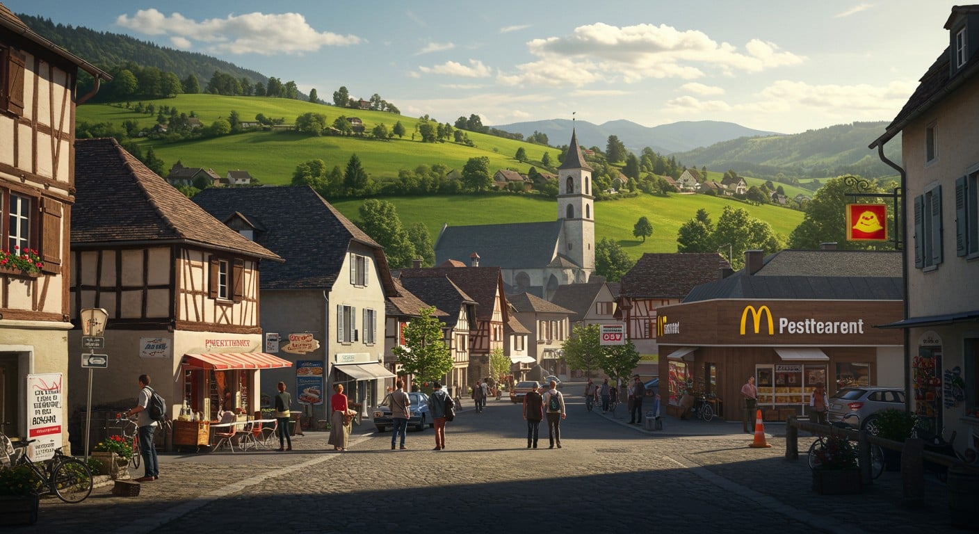 À Saint-Amour, un village jurassien défie l’arrivée d’un fast-food. Découvrez pourquoi les habitants s’opposent à ce projet et ce qu’il révèle sur l’identité locale.