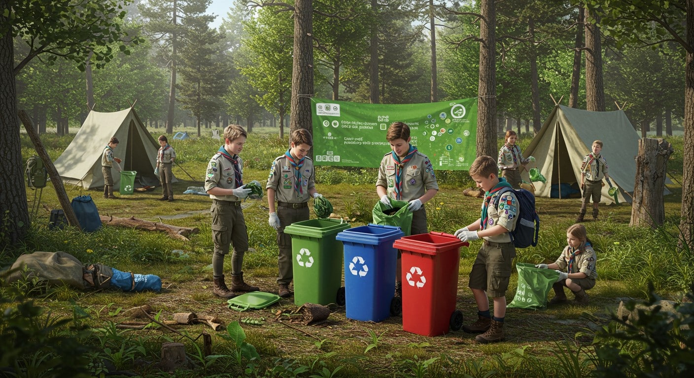 17 000 scouts à Jambville relèvent un défi écologique : gérer déchets et gaspillage lors du rassemblement Clameurs. Découvrez leurs solutions vertes !