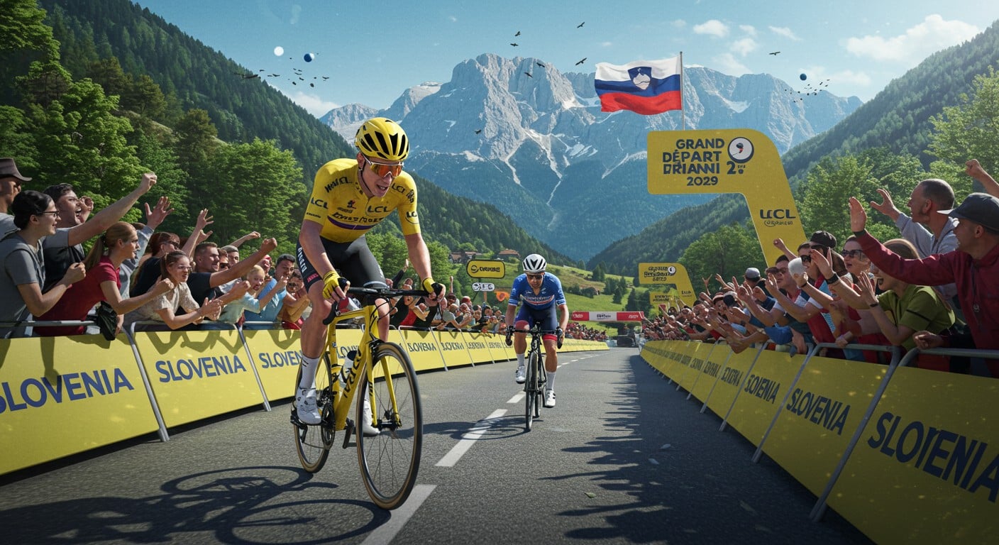La Slovénie candidate pour le Grand Départ 2029 du Tour de France ! Tadej Pogacar rêve de briller chez lui. Découvrez ce projet ambitieux.