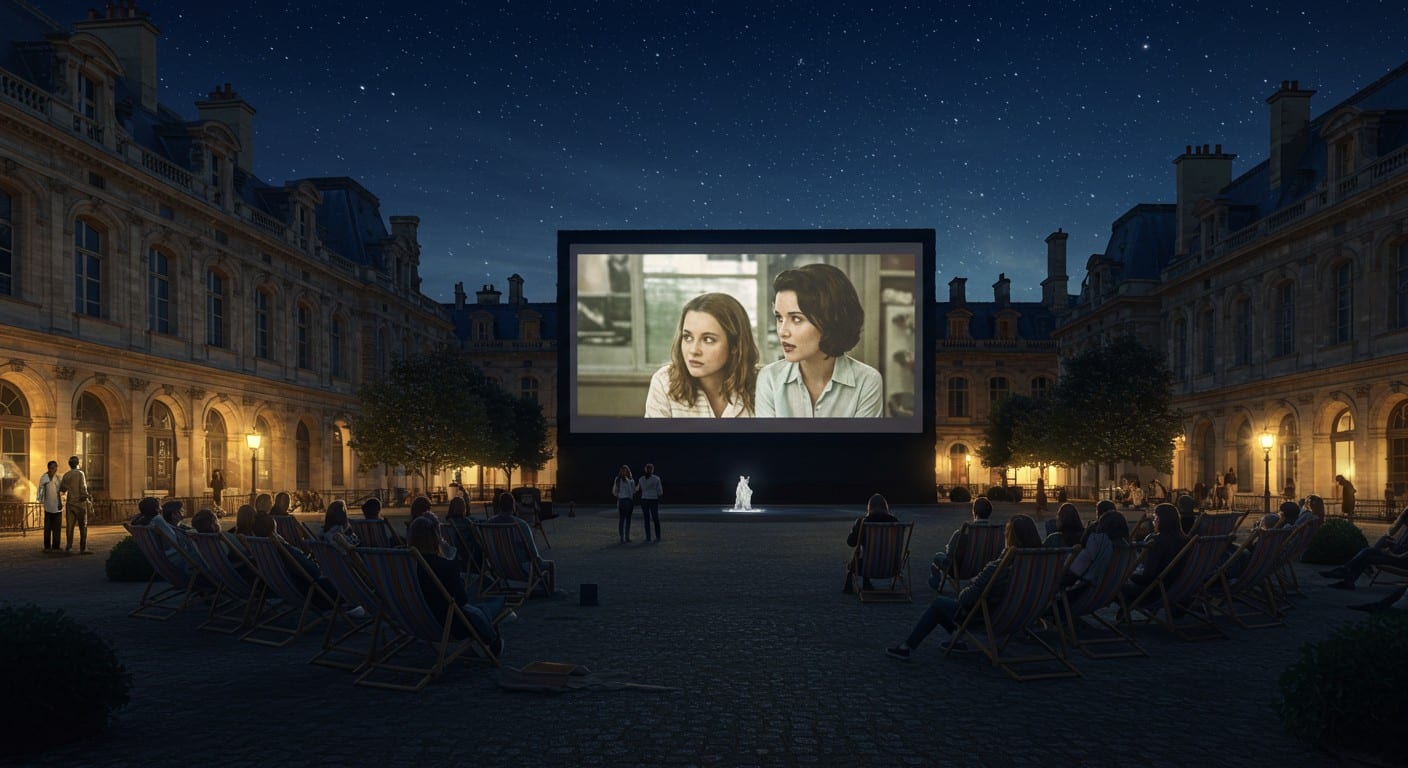 Sofia Coppola émeut Paris au festival Cinéma Paradiso avec Virgin Suicides. Plongez dans une soirée magique sous les étoiles au Louvre.