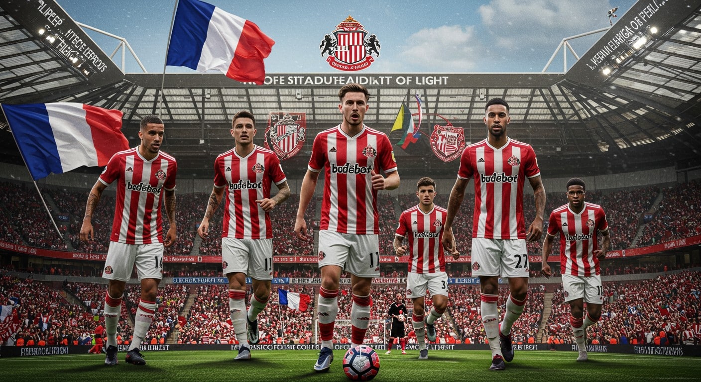 Sunderland, promu en Premier League, mise sur des talents francophones pour briller. Découvrez comment les Black Cats redessinent leur avenir en français !