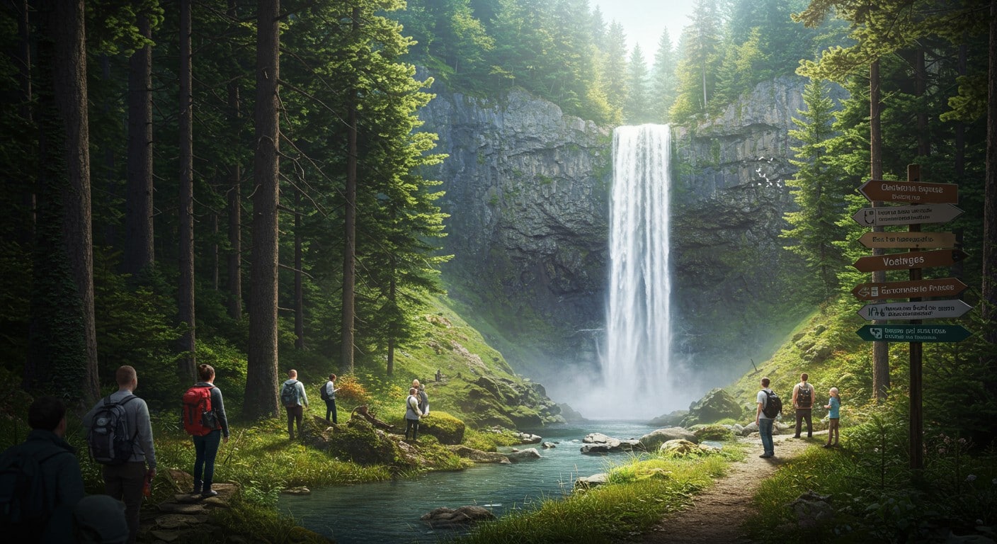 Le surtourisme menace la Grande Cascade de Tendon. Découvrez les mesures pour un tourisme responsable et préserver ce joyau des Vosges.
