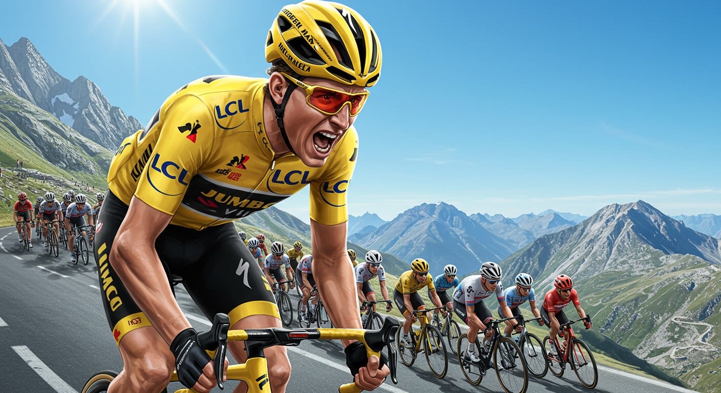 Découvrez comment Tadej Pogacar domine le Tour de France 2025 et impose son autorité sur le peloton. Un talent unique à 26 ans !