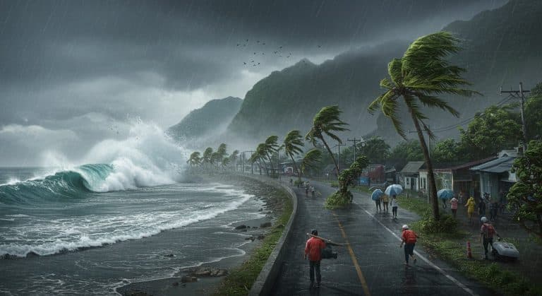 Taïwan : Typhon Danas Dévaste l’Île, 3000 Évacuations
