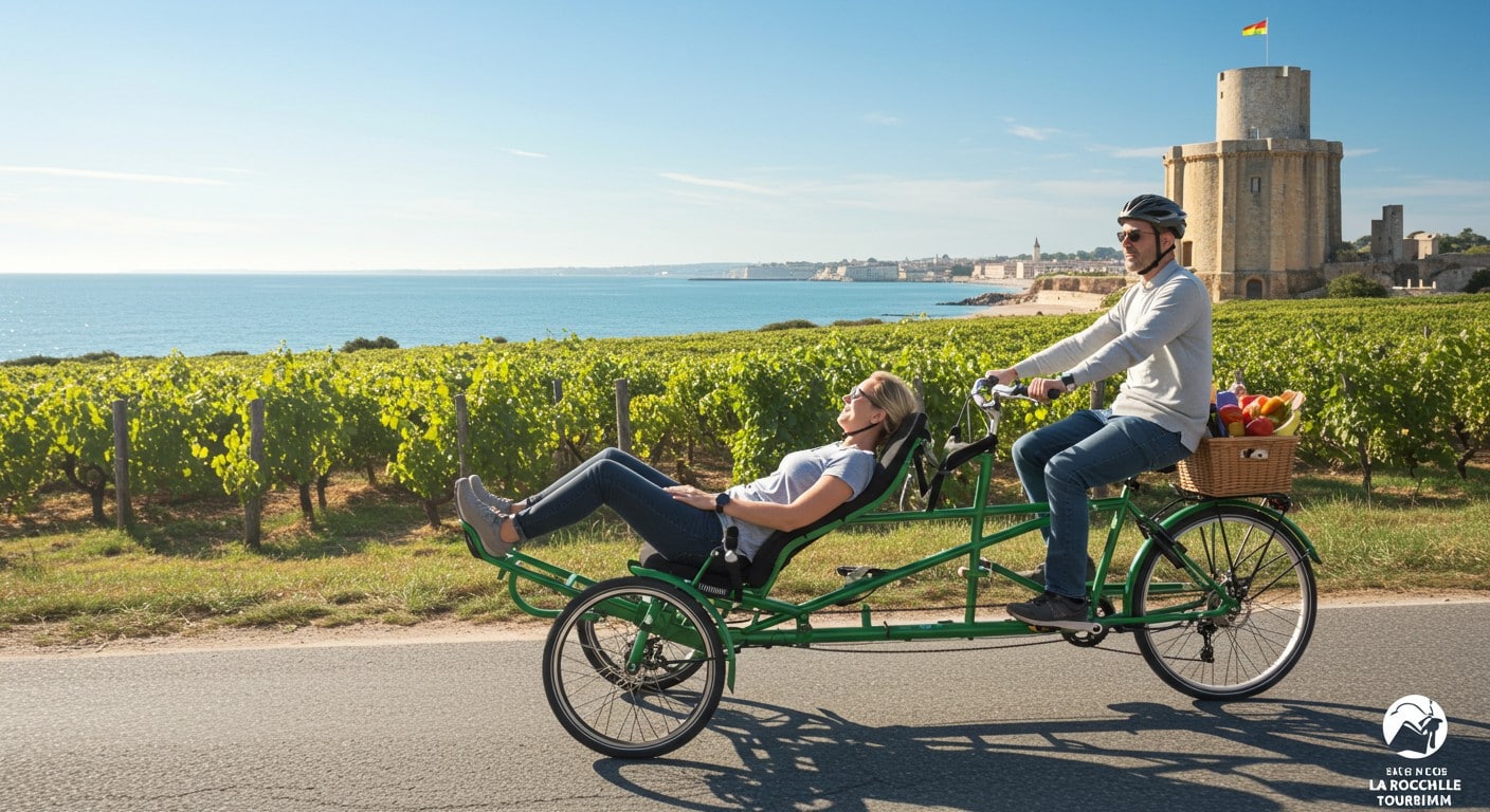 Découvrez le tandem semi-couché, une innovation pour un tourisme écologique et convivial à La Rochelle. Partez en duo pour une aventure unique !