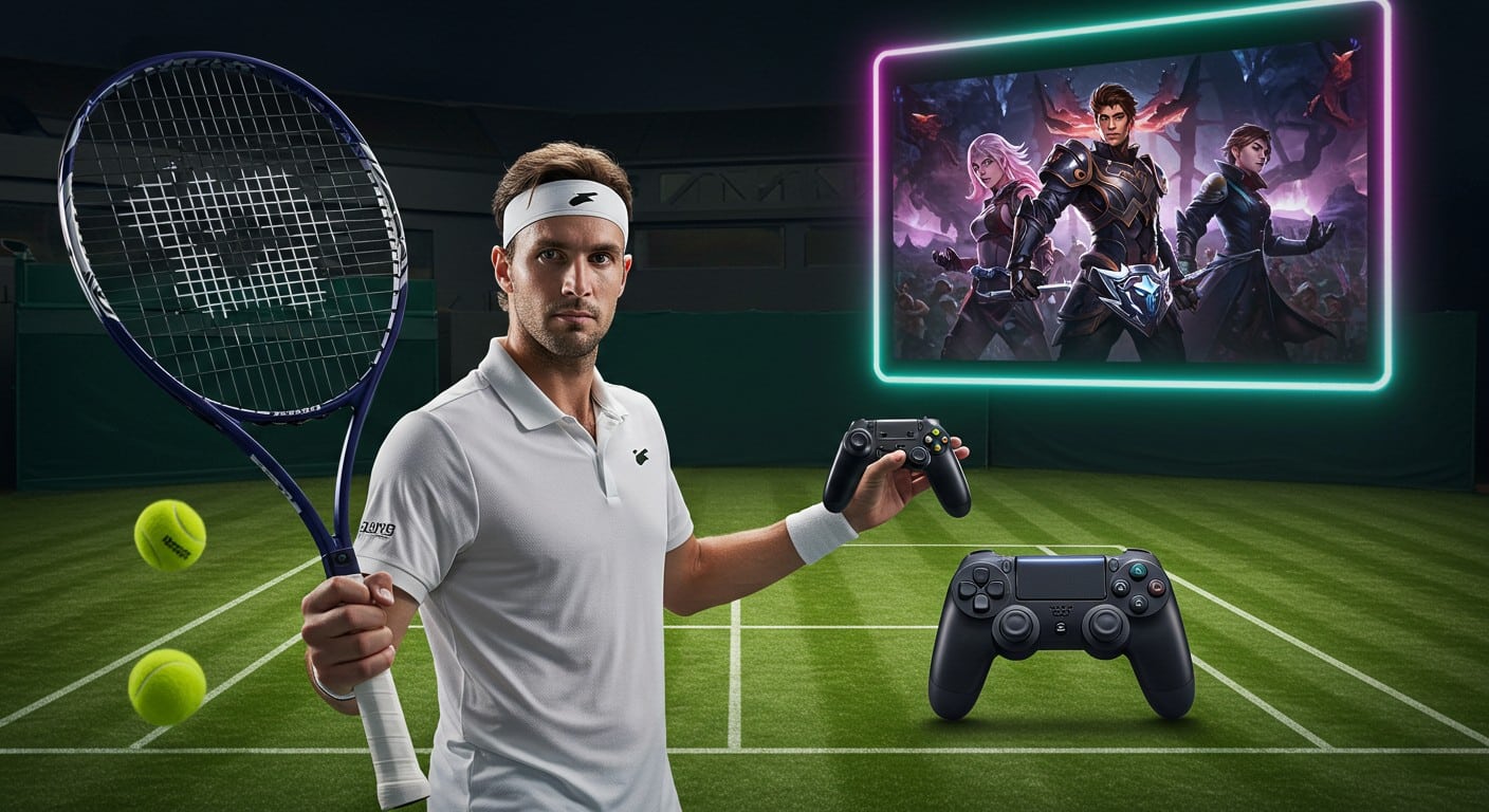 Taylor Fritz, star du tennis, brille à Wimbledon et excelle sur League of Legends. Découvrez comment il conjugue raquette et gaming avec brio !