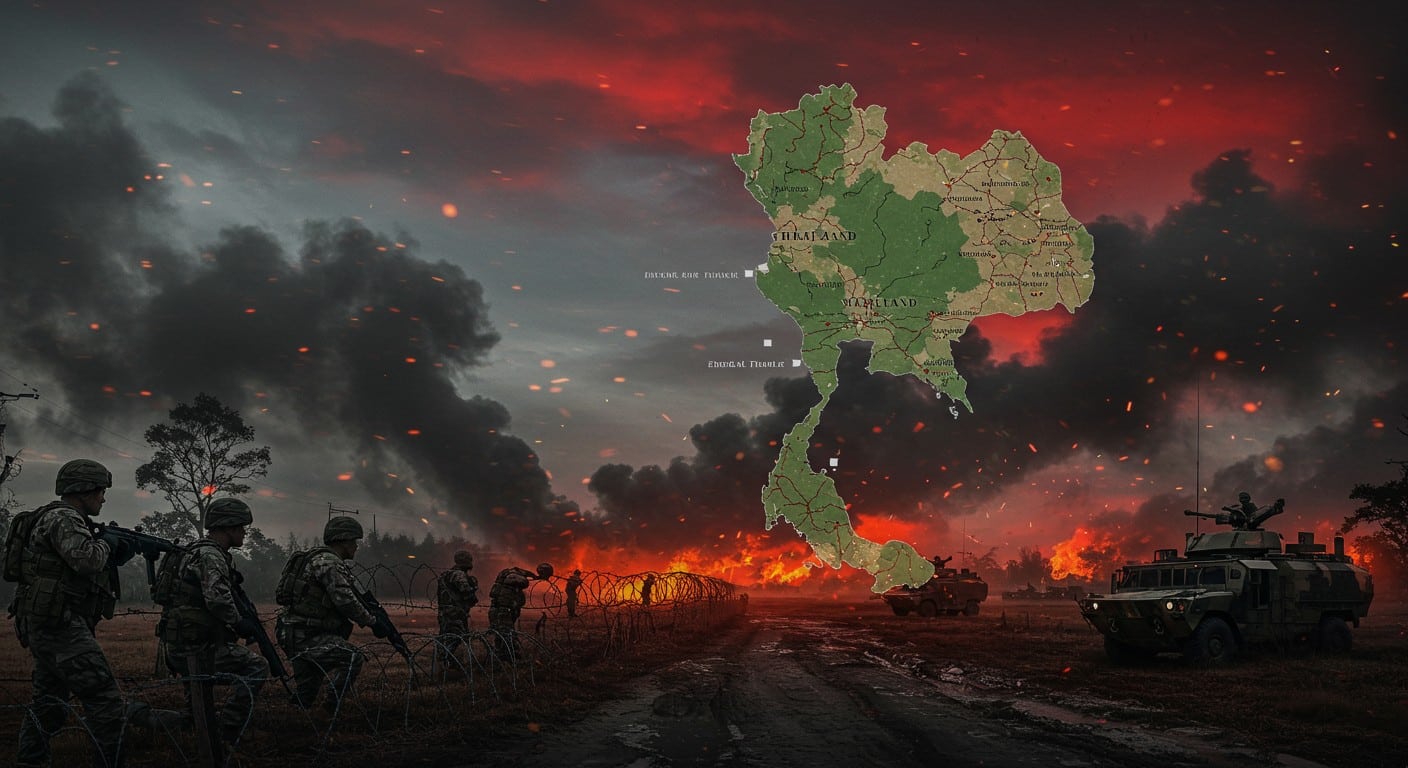 Conflit Thaïlande-Cambodge : loi martiale dans 8 provinces, évacuations massives et tensions croissantes. Risque-t-on une guerre ? Découvrez les détails.