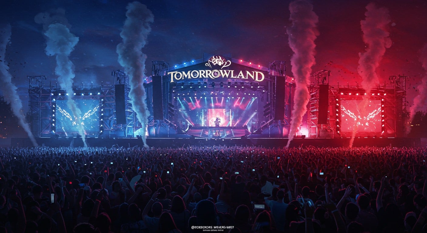 Tomorrowland 2025 ouvre malgré un incendie dévastateur. Scène principale reconstruite en urgence, festivaliers prêts à vibrer dès 14h. Découvrez comment !