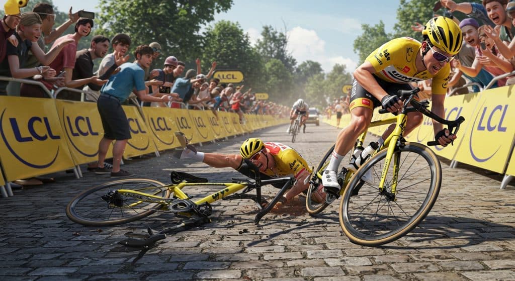 Tour de France 2025 : Drame et Résilience après la Chute de Philipsen