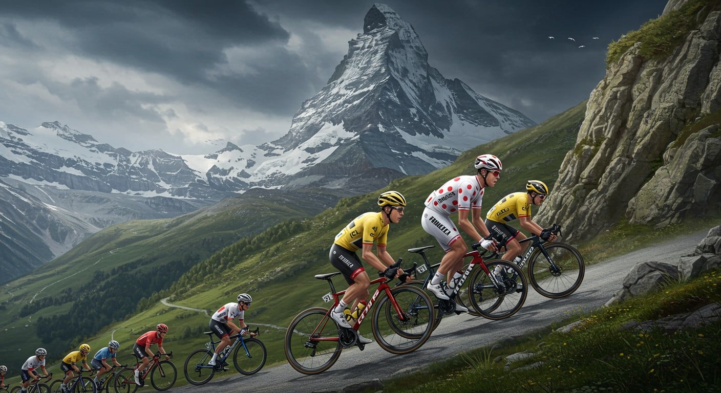 Suivez la 12e étape du Tour de France 2025 entre Auch et Hautacam. Pogacar et Vingegaard s’affrontent dans un duel en haute montagne. Suspense garanti !