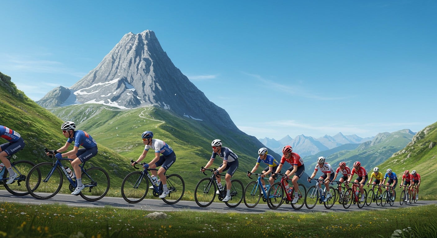 Découvrez l'étape 10 du Tour de France 2025, Ennezat à Mont-Dore, avec horaires et chaînes TV. Une course explosive en montagne !