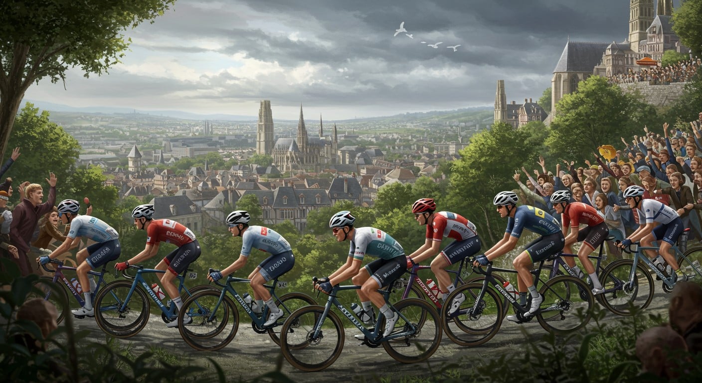 Découvrez l’étape 4 du Tour de France 2025 entre Amiens et Rouen : un parcours vallonné de 174 km, idéal pour les puncheurs. Analyse, profil et enjeux !