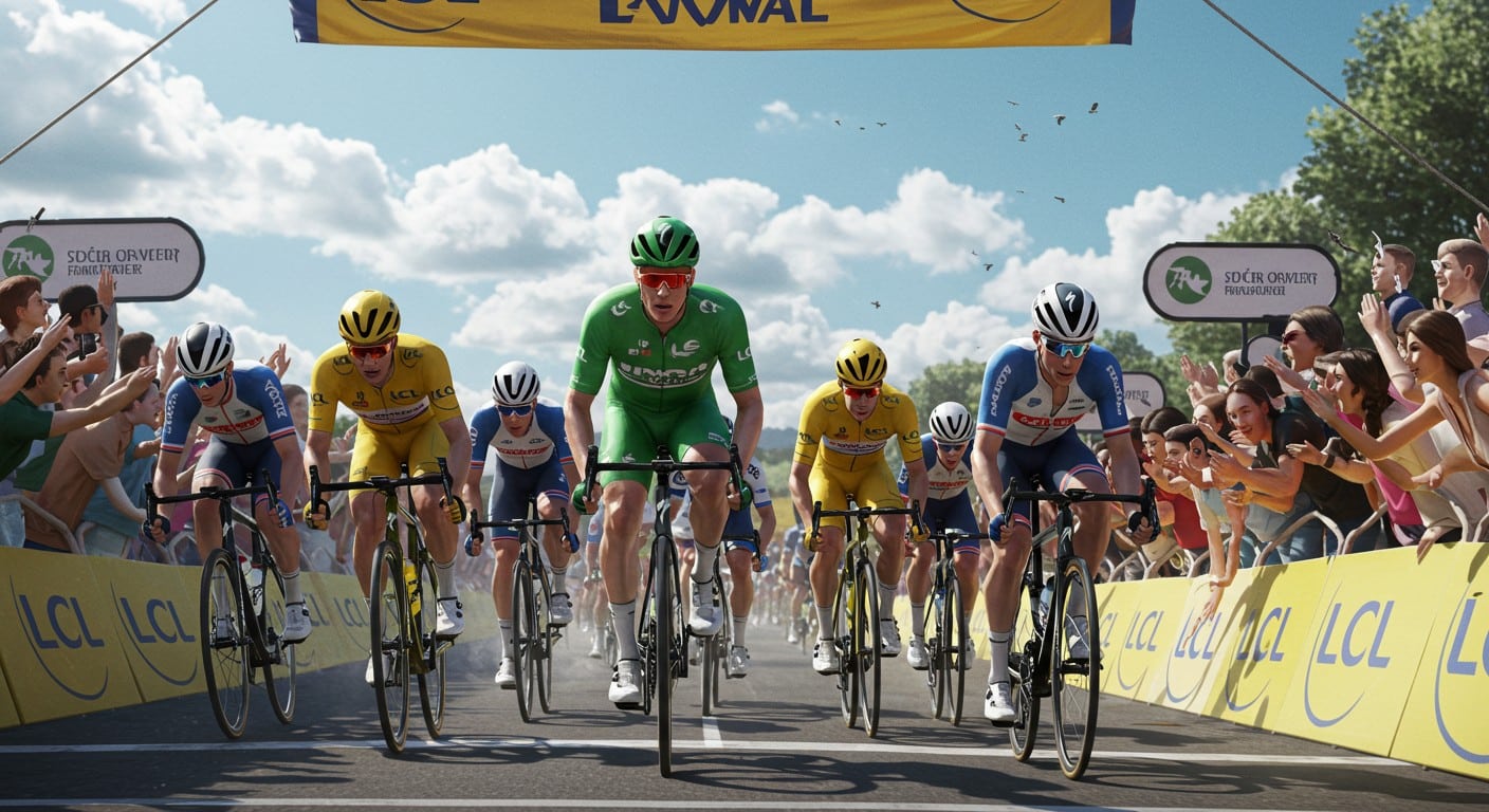 La 8e étape du Tour de France 2025 entre Saint-Méen-le-Grand et Laval promet un sprint explosif. Suivez les favoris et les enjeux de cette course palpitante !