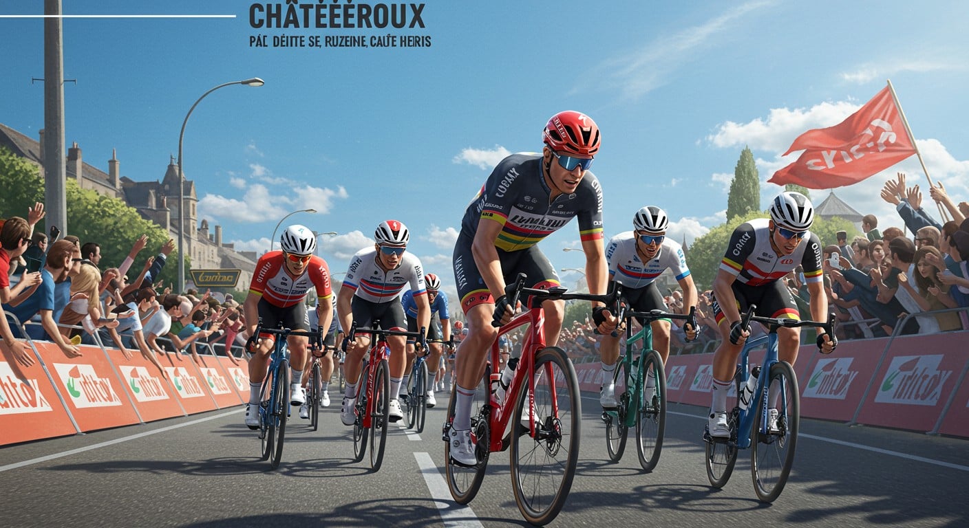 Étape 9 du Tour de France 2025 entre Chinon et Châteauroux : un parcours plat taillé pour les sprinteurs. Découvrez le profil et les enjeux !