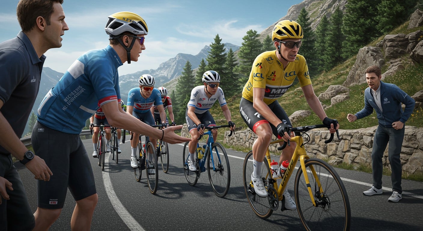 Pogacar chute, ses rivaux l’attendent : fair-play ou tactique ? Découvrez les coulisses du Tour de France 2025, entre éthique et guerre psychologique.
