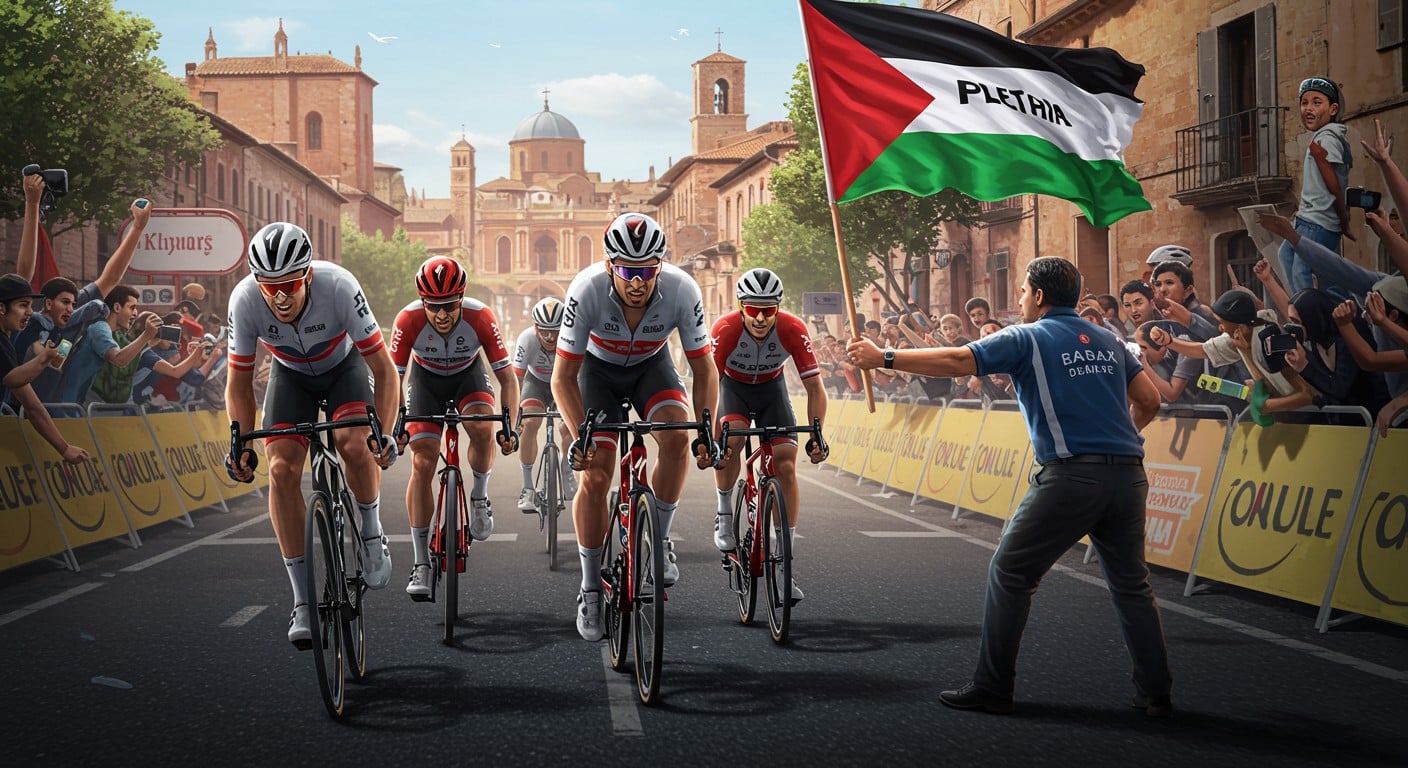 Un manifestant pro-palestinien interrompt l'arrivée du Tour de France 2025 à Toulouse. Découvrez les détails de cet incident et ses implications.