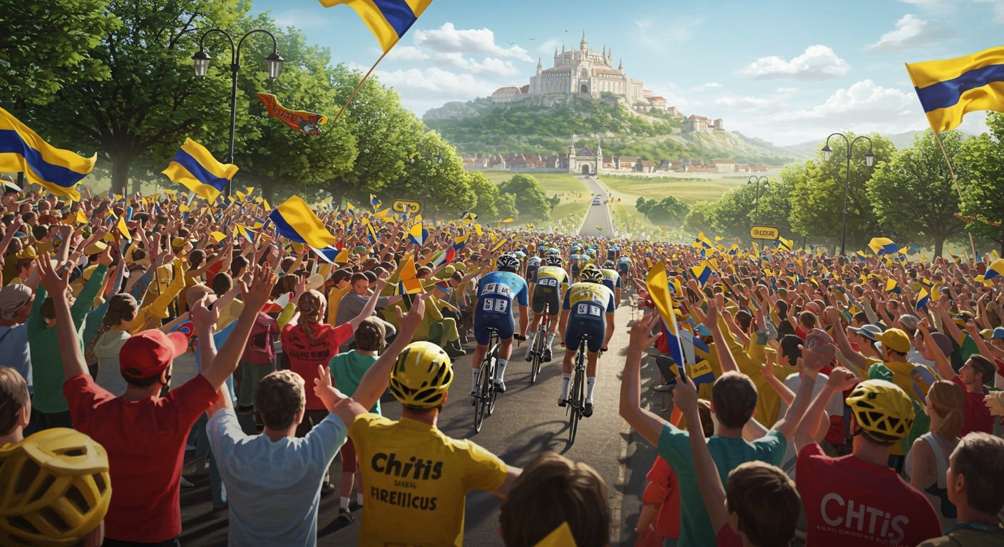 Le Tour de France 2025 débute à Lille avec passion ! Découvrez la ferveur des Ch’tis et les moments forts de la 1ère étape. Une aventure cycliste unique !