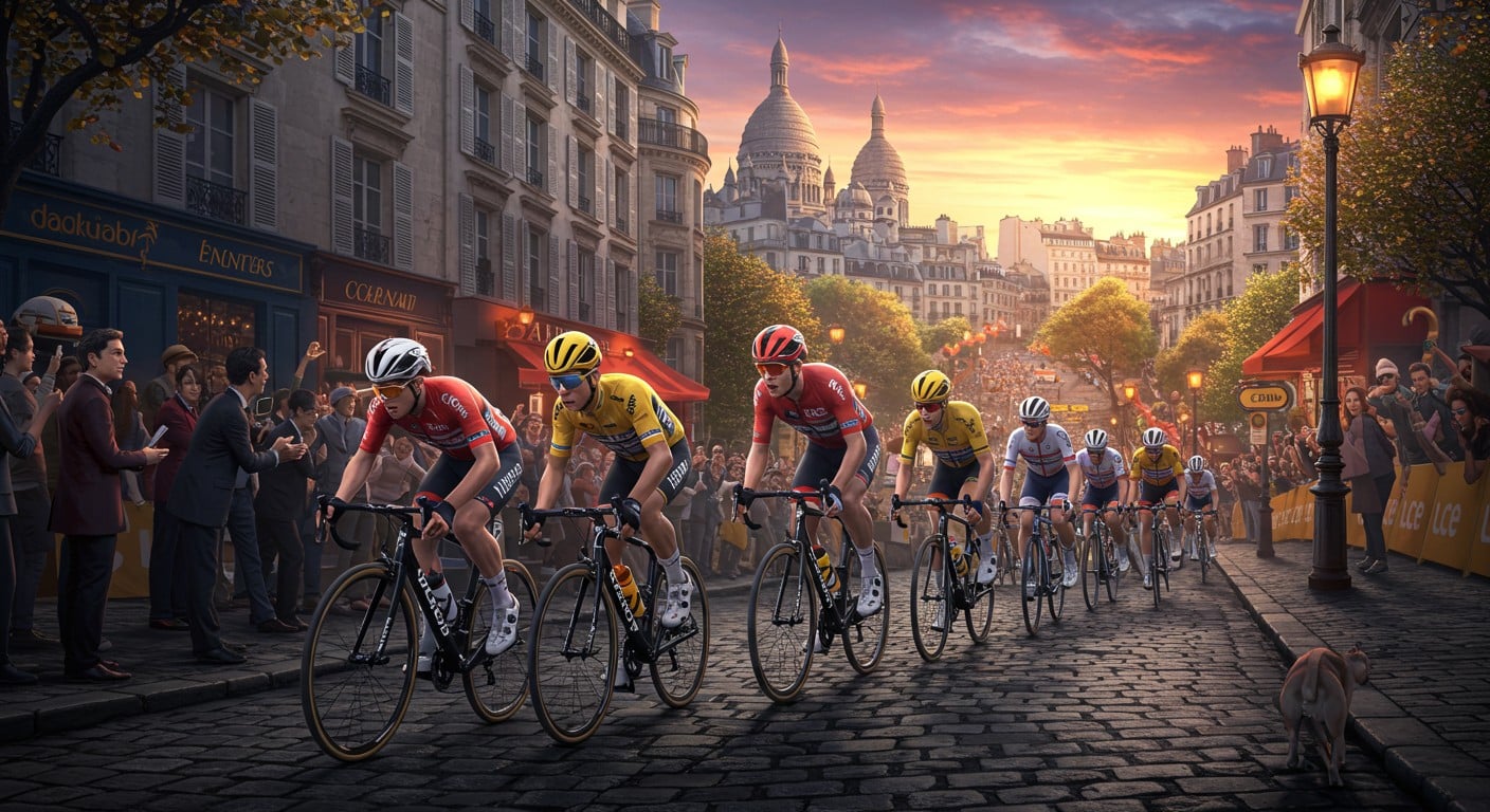 Découvrez le Tour de France 2025 : un final audacieux à Montmartre, entre pentes raides et fête parisienne. Suivez le peloton jusqu’aux Champs-Élysées !